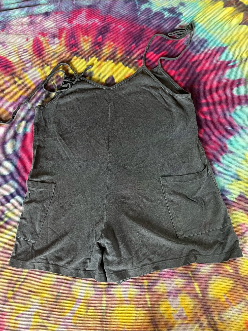 Black Jungmaven Sespe Short Romper Overalls